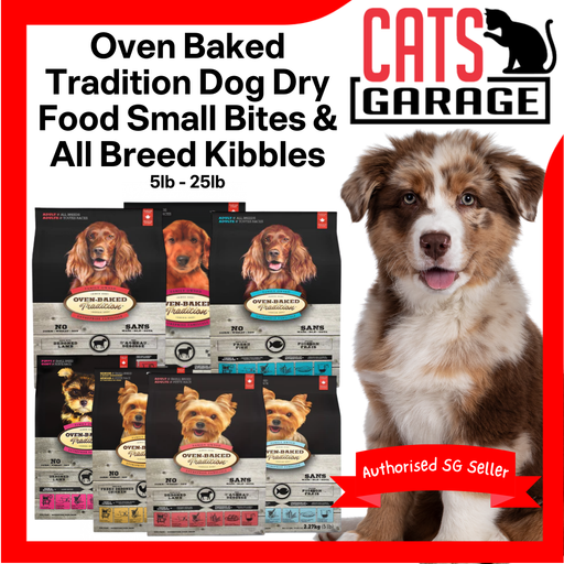 Oven-Baked Tradition Dog Dry Food Small Bites & All Breed Kibbles 5lb - 25lb