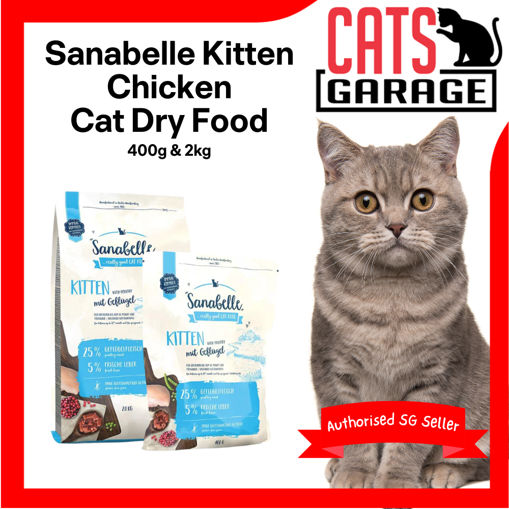 Sanabelle Kitten Chicken Cat Dry Food 400g & 2kg