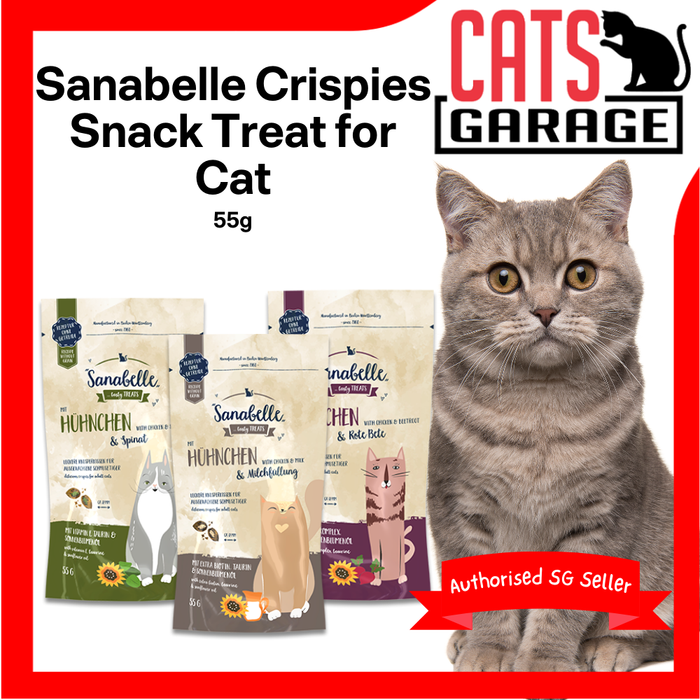 Sanabelle Crispies Snack Treat for Cat 55g