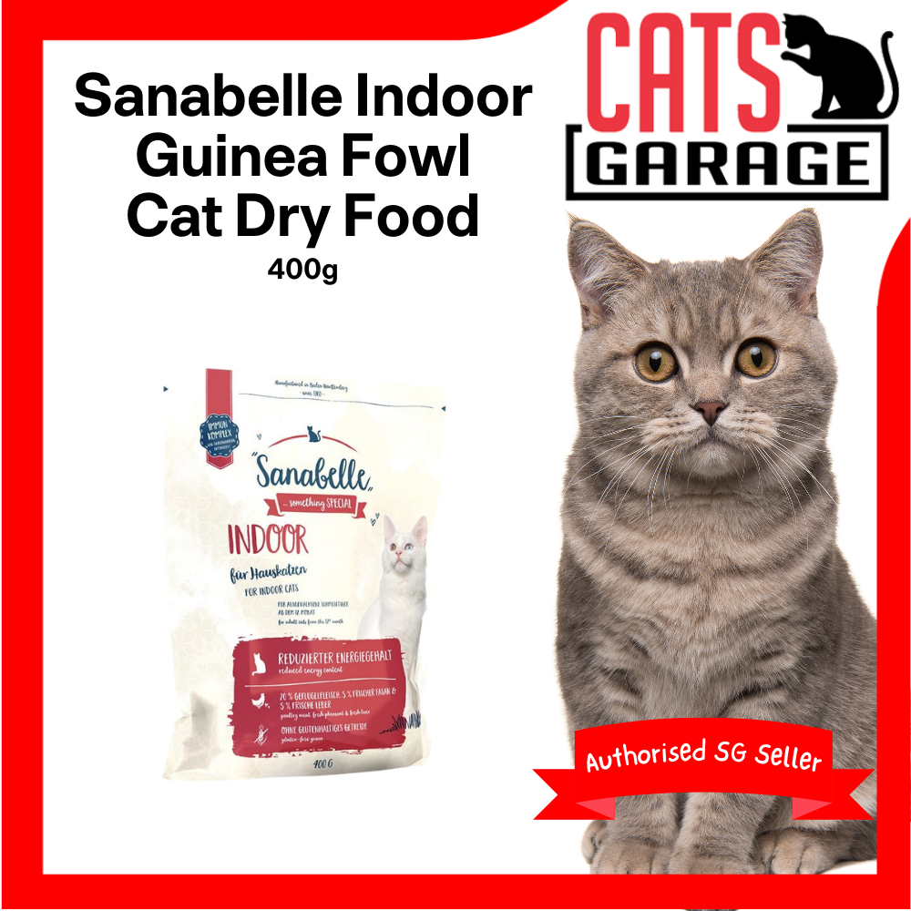Sanabelle Indoor Guinea Fowl Cat Dry Food 400g