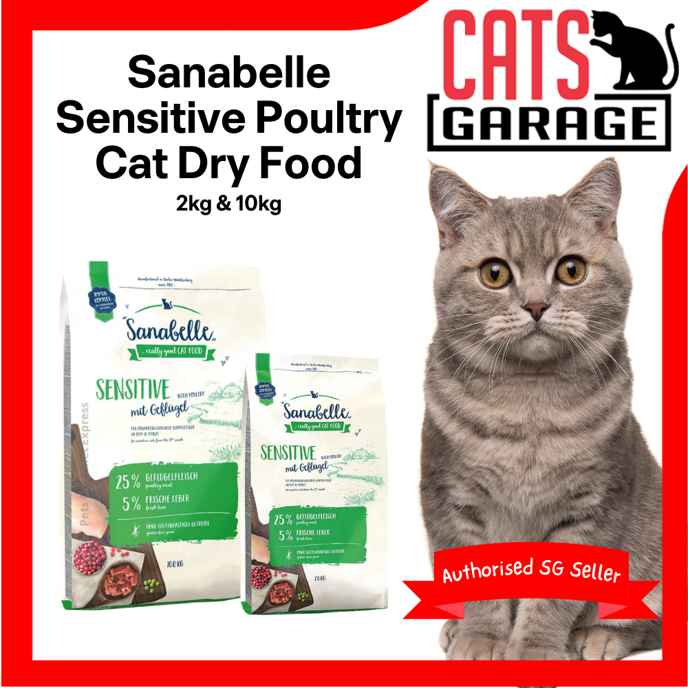 Sanabelle Sensitive Poultry Cat Dry Food 2kg & 10kg