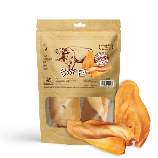 Absolute Bites Beef Ears Air Dried Treats for Dogs (2 Option)