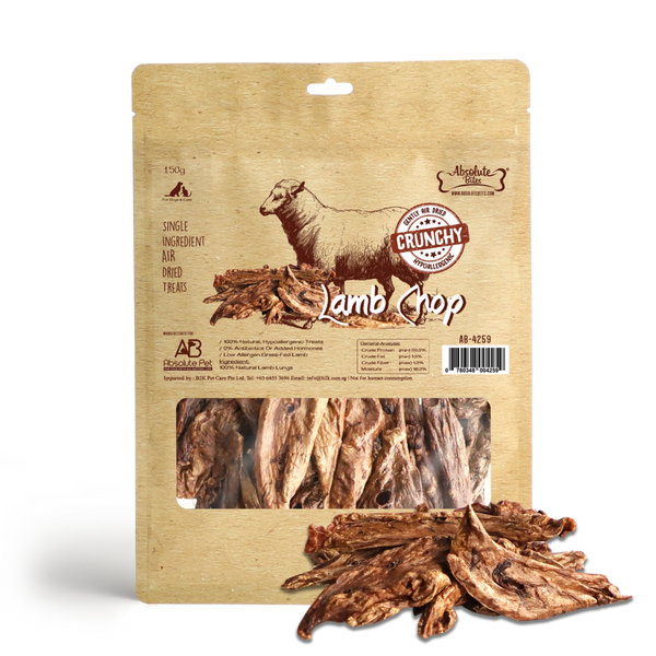 Absolute Bites Lamb Chop Air Dried Treats for Dogs & Cats (2 Sizes)
