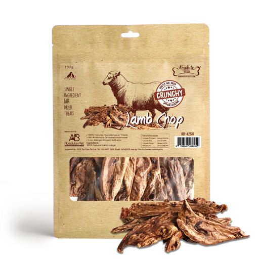 Absolute Bites Lamb Chop Air Dried Treats for Dogs & Cats (2 Sizes)