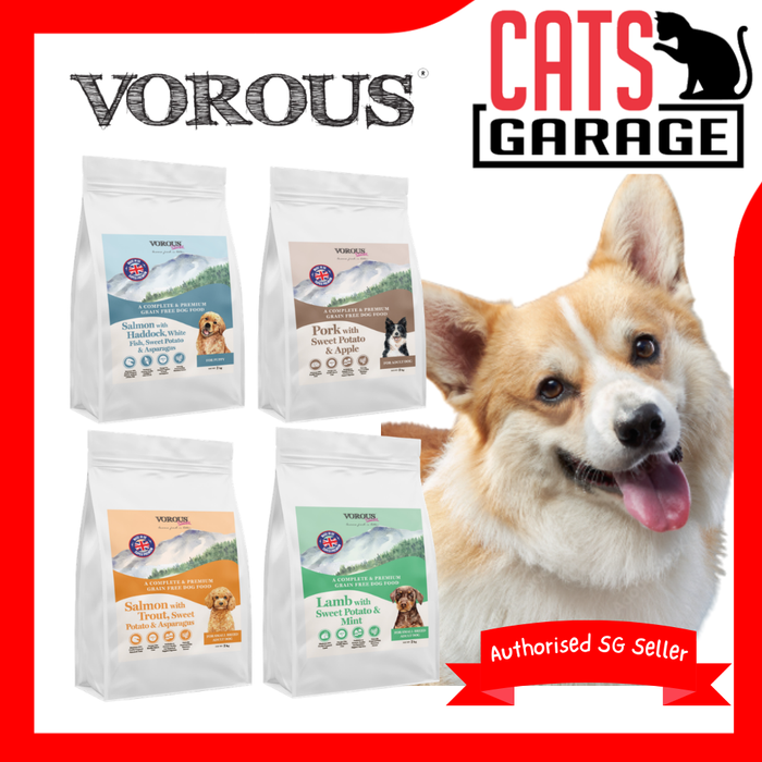 Vorous Grain Free Puppy & Dog Recipes Dry Food 2kg/10kg