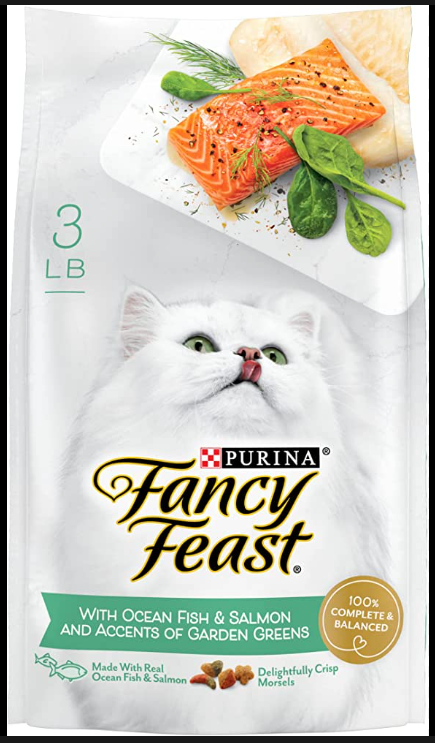 Fancy Feast Ocean Fish & Salmon Dry Cat Food (2 Sizes)