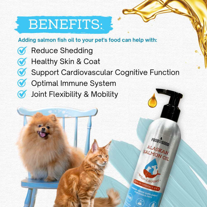 Food For The Good Alaskan Salmon Oil Supplement For Cats & Dogs 250ml