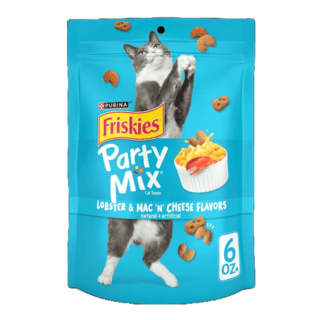 FRISKIES Party Mix Lobster & Mac ‘N’ Cheese Crunch Cat Treat 60g | BUNDLE PROMO