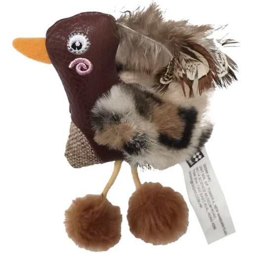GiGwi Eco Catch & Scratch Silvervine Cat Toy Duck