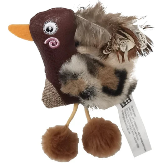 GiGwi Eco Catch & Scratch Silvervine Cat Toy Duck