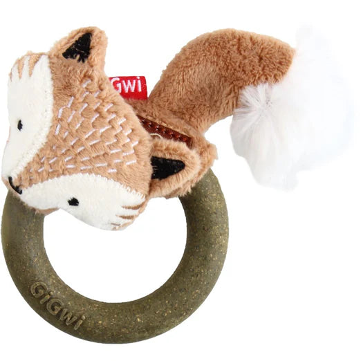 GiGwi Eco Catch & Scratch Silvervine Ring Cat Toy Fox