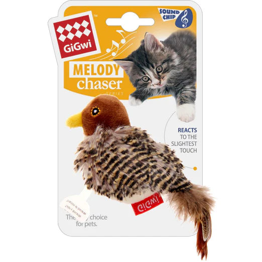 GiGwi Melody Chaser Motion Activated Cat Toy Bird