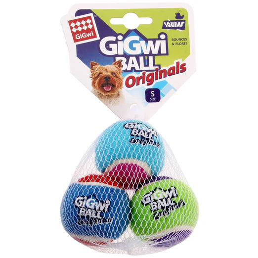 GiGwi Originals Ball Dog Toys 3-Pack (4 Sizes)