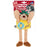 GiGwi Plush Friendz Long Dog Toy Pineapple Dog
