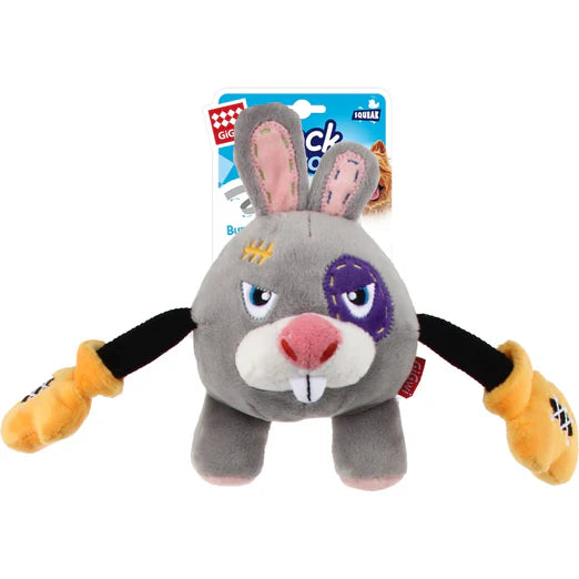 GiGwi Rock Zoo Bungee Plush Dog Toy Rabbit