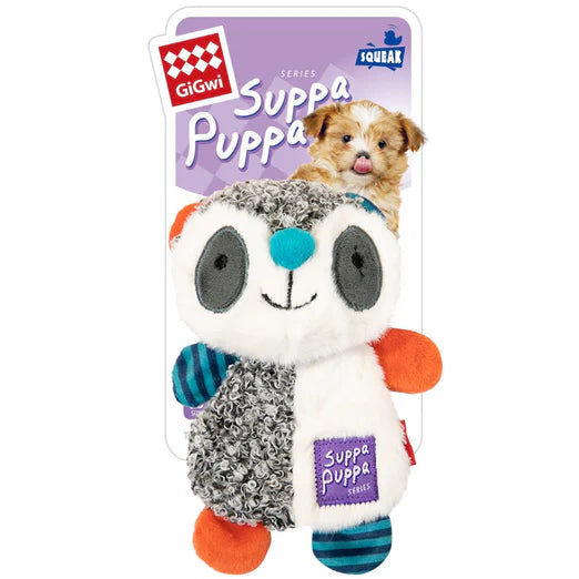 GiGwi Suppa Puppa Crinkly Plush Dog Toy Racoon