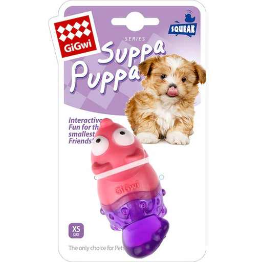 GiGwi Suppa Puppa Fox TPR Dog Toy Pink Purple
