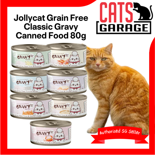 Jollycat Grain Free Classic Tuna Gravy Canned Food 80g