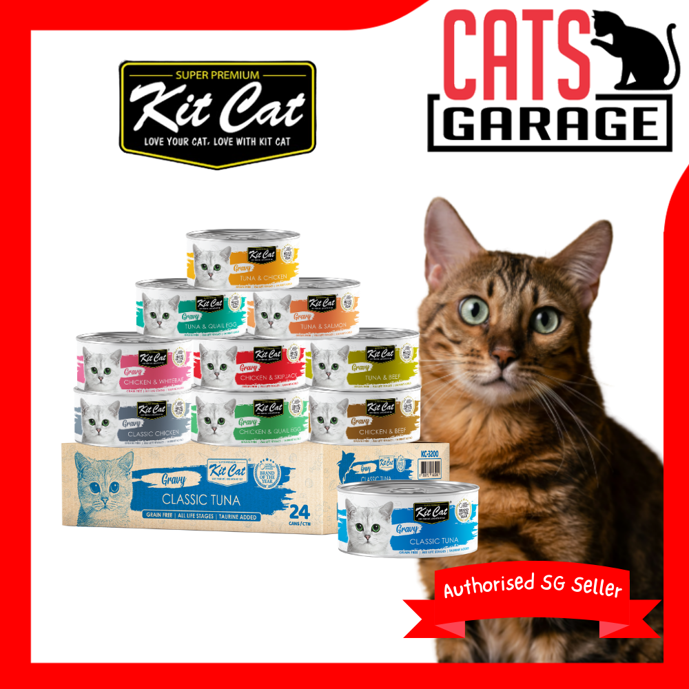 Kit Cat Premium Cat Wet Food Gravy 70g X 24 cans