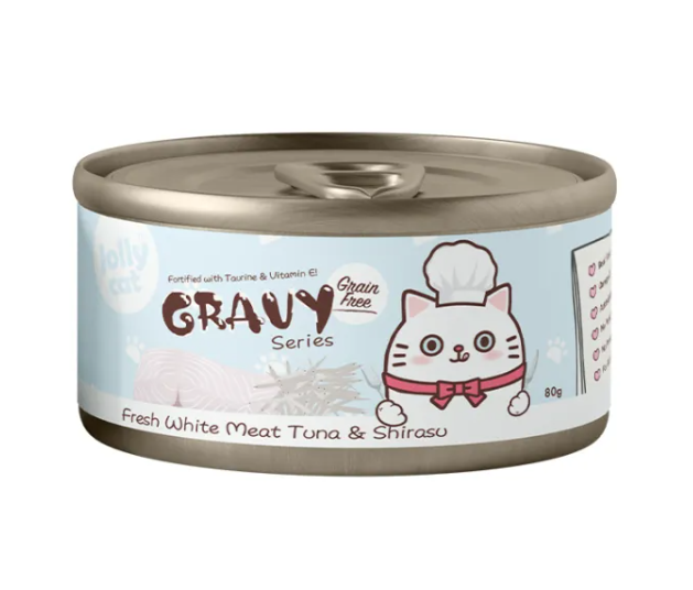 [24 FOR $25.90] Jollycat Grain Free Classic Tuna Gravy Canned Food 80g