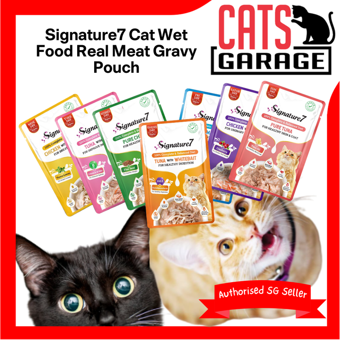 Signature7 Real Meat Gravy Pouch Cat Wet Food 50g