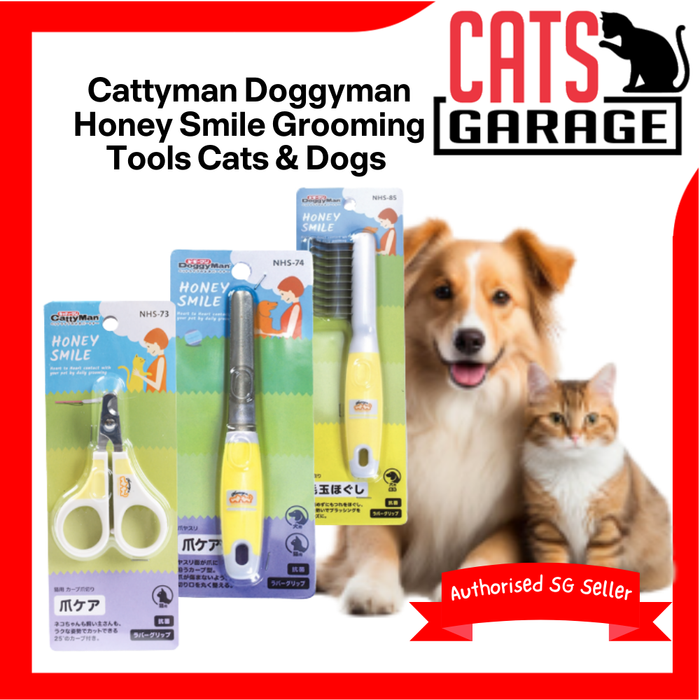 Cattyman Doggyman Honey Smile Grooming Tools for Cats & Dogs