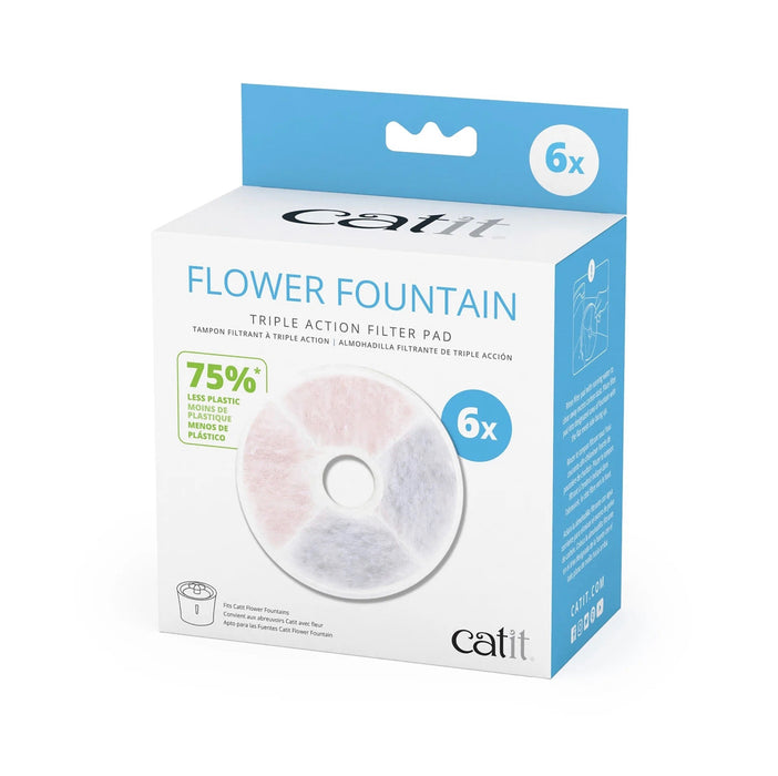 Catit® Catit Triple Action Fountain Filter 6 pack