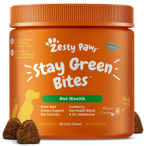 Zesty Paws Stay Green Bites Chicken Dog Supplements 90ct