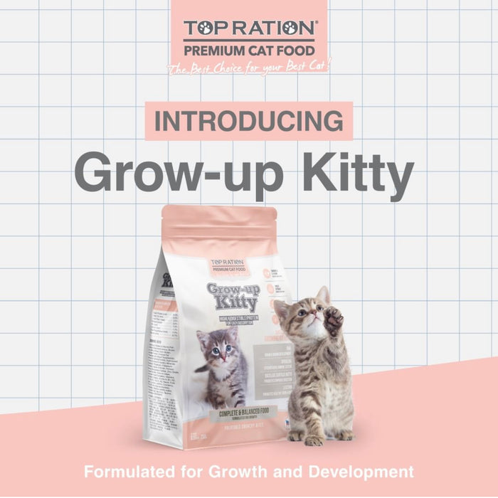 Top Ration Grow-Up Kitty Kitten Dry Cat Food 1.5kg