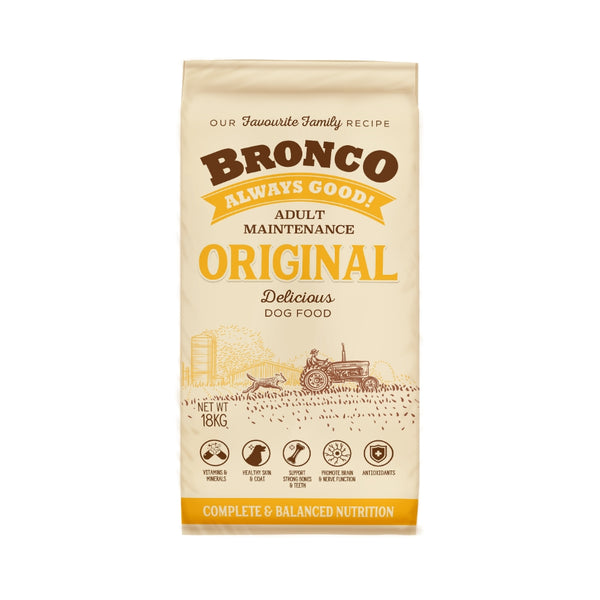 Bronco Original Adult Maintenance Dry Dog Food 18kg