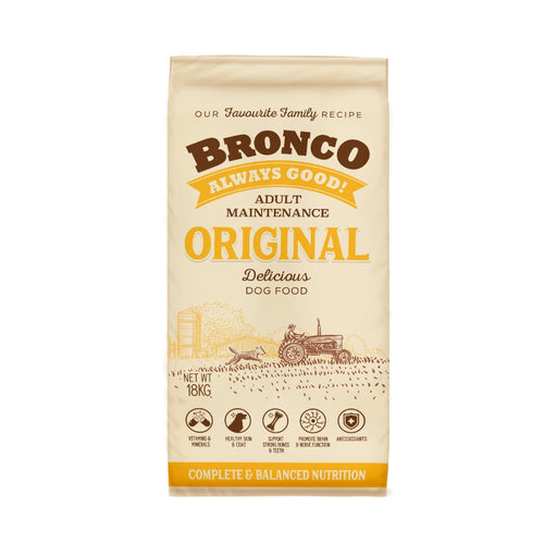 Bronco Original Adult Maintenance Dry Dog Food 18kg