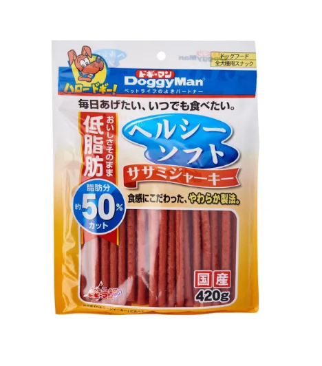 DoggyMan Healthy Soft Sasami Jerky Dog Treats 420g