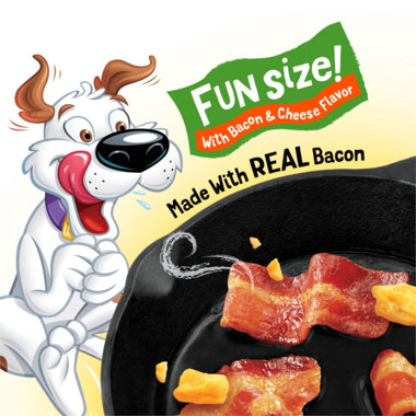 Beggin' Fun Size with Bacon & Cheese Flavor Dog Treats 170g X6