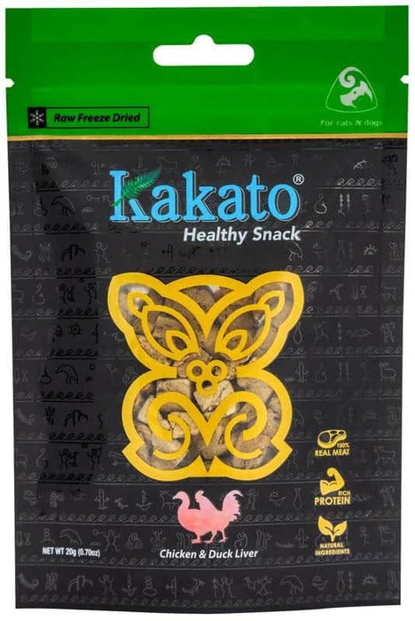 Kakato Freeze-dried Chicken & Duck Liver Dice 20g X8