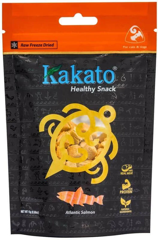 Kakato Freeze-dried Altantic Salmon Dice 15g X8