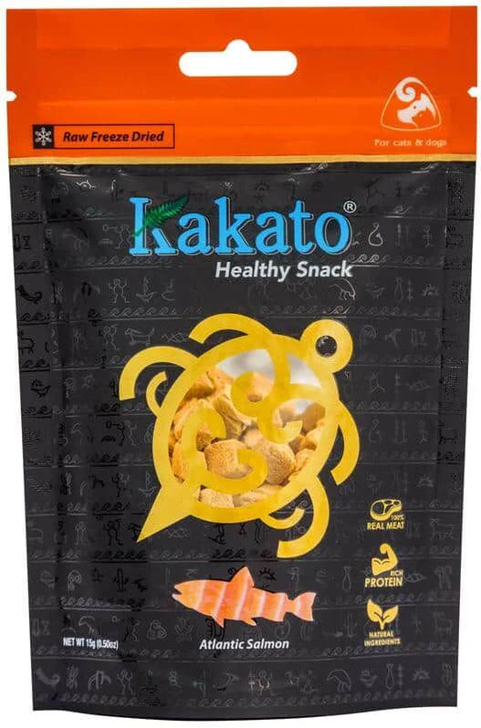 Kakato Freeze-dried Altantic Salmon Dice 15g X8