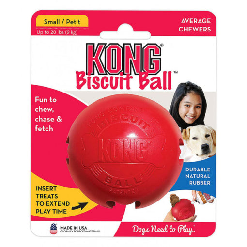 KONG Classic Biscuit Ball Dog Toy Small