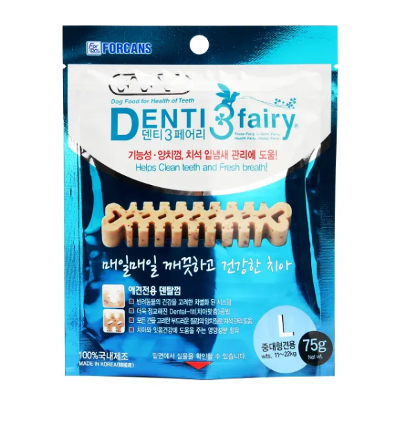 Forcans Denti 3 Fairy Dental Chew Series Dog Treats 65g/75g