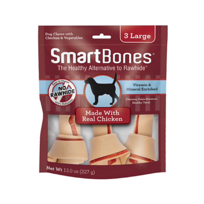 Smartbones Classic Chews Dog Food Treats Chicken/Peanut/Cheese/Potato