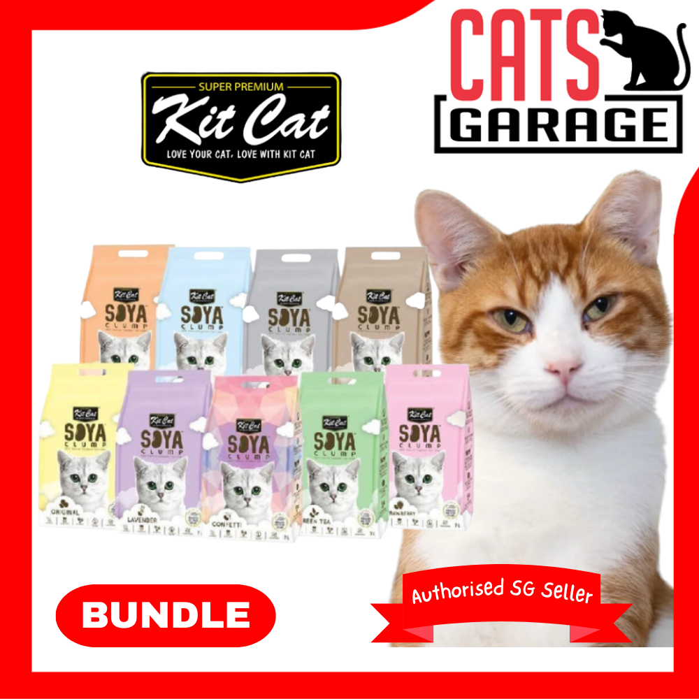 KitCat Soya Clump Cat Litter 7L [Bundle]