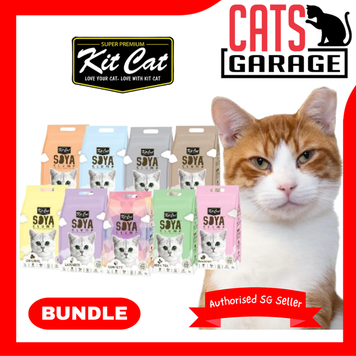 KitCat Soya Clump Cat Litter 7L [Bundle]