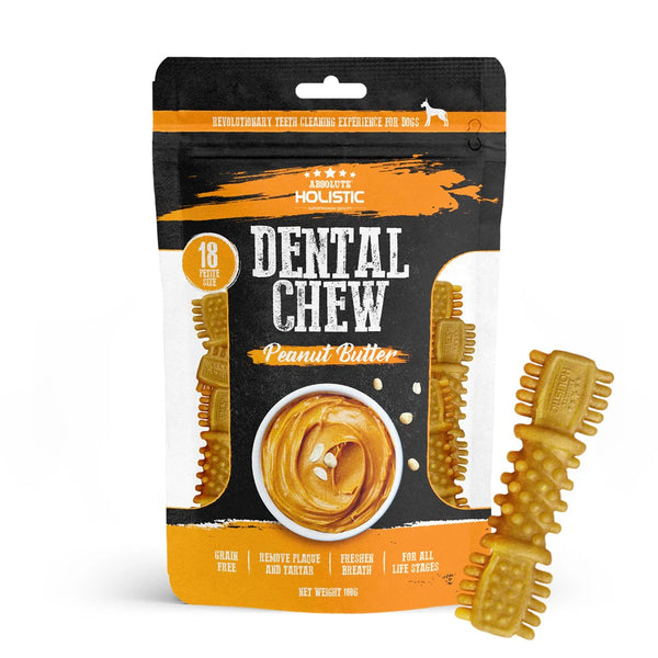 Absolute Holistic Value Pack Peanut Butter Dental Chews for Dogs 160g (Copy)