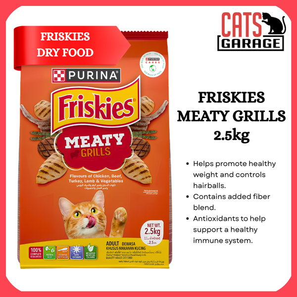 FRISKIES Meaty Grills Cat Dry Food 2.5kg