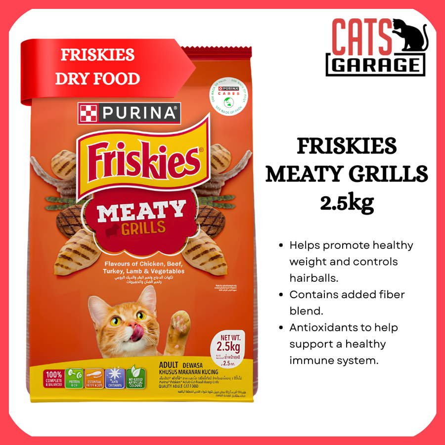 FRISKIES Meaty Grills Cat Dry Food 2.5kg