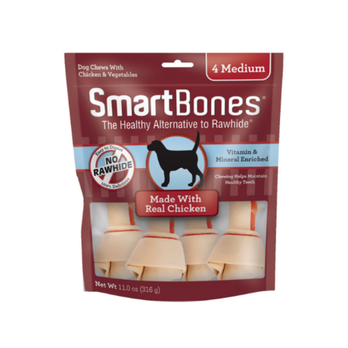 Smartbones Classic Chews Dog Food Treats Chicken/Peanut/Cheese/Potato