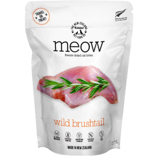 Meow Freeze-Dried Cat Treats Wild Brushtail 50g X4