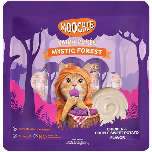 Moochie Fairy Puree Chicken & Purple Sweet Potato Liquid Cat Treats (2 Option)
