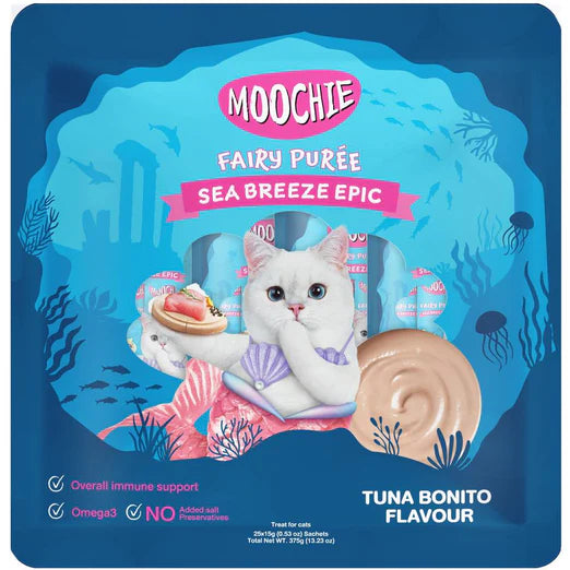 Moochie Fairy Puree Tuna Bonito Liquid Cat Treats (2 Option)