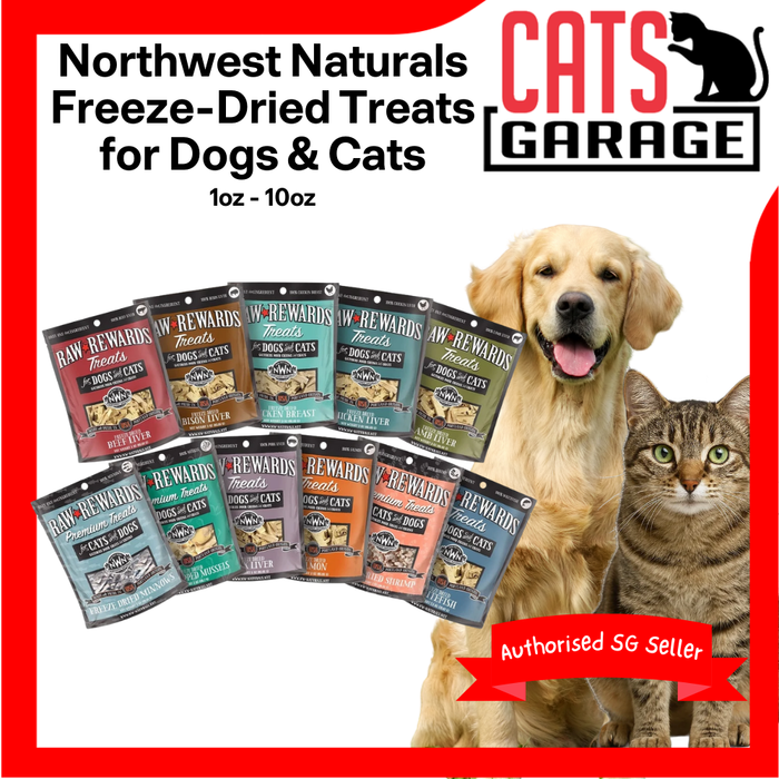 Northwest Naturals Raw Rewards & Frozen/Freeze-Dried Treats for Dogs & Cats 1oz - 10oz