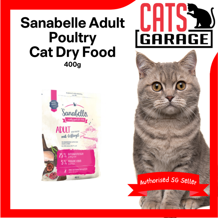 Sanabelle Adult Poultry Cat Dry Food 400g